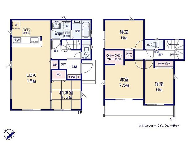 (1号棟)、価格5290万円、4LDK、土地面積180.14m2、建物面積101.43m2
