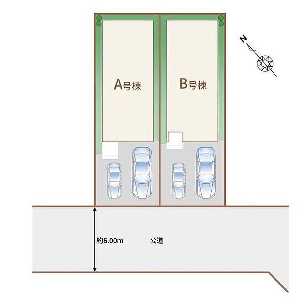 【全体区画図】JR京葉線「検見川浜」駅徒歩17分、または自転車6分♪海に近い、閑静な住宅地です◎