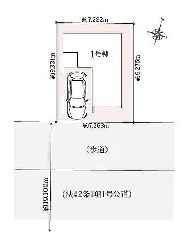 【全体区画図】千葉都市モノレール「作草部」駅徒歩3分♪駅近でゆとりある朝の通勤通学に◎