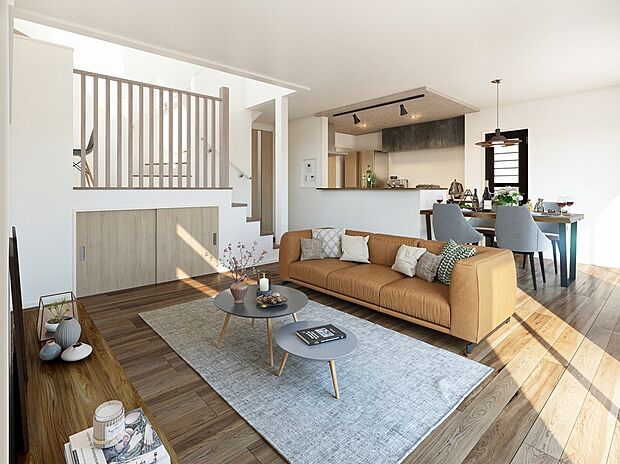 【弊社既分譲内観パース】
お客様一組一組のこだわりを専属の設計士がカタチにします！※
画像にオプション商品も含まれております