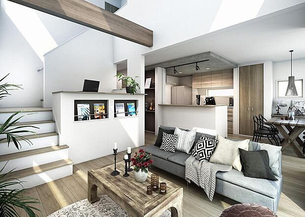 【弊社既分譲内観パース】
お客様のご希望に真摯に向き合い、長所・短所を正直にお話ししながら、理想の間取りを一緒に設計していきます。
※画像にオプション商品も含まれております