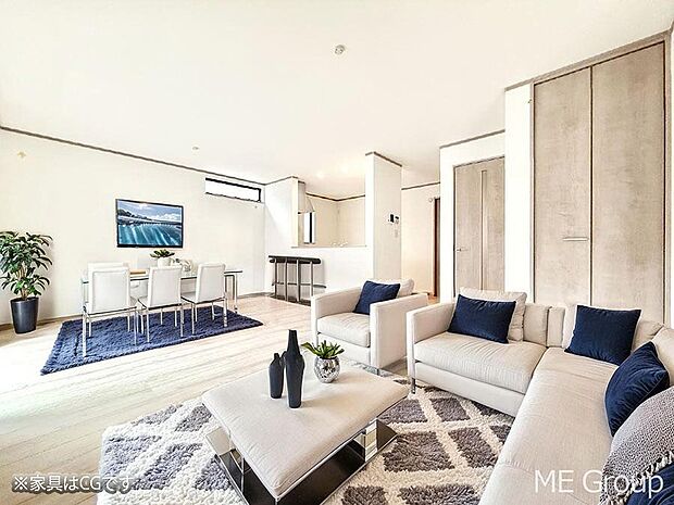 ■心落ち着く場所、ゆったり過ごせるリビング