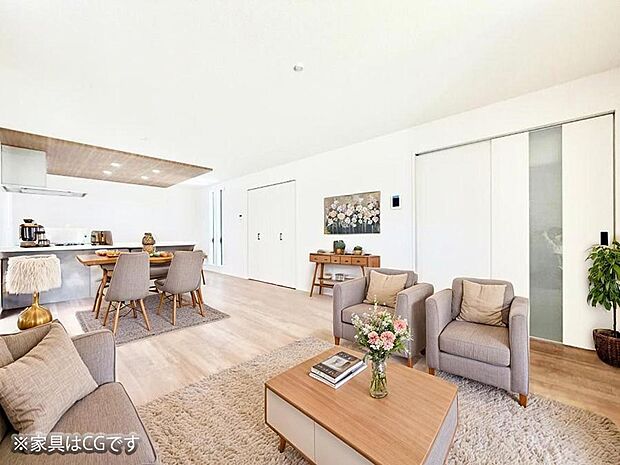 ■南向きの陽当り良好なリビング!