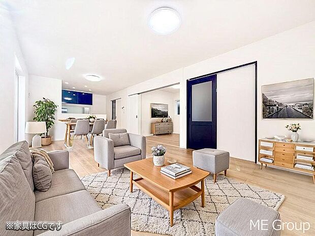 ■くつろぎと笑顔が集まる、心温まるリビング