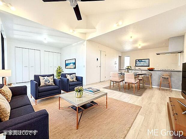 ■心落ち着く場所、ゆったり過ごせるリビング