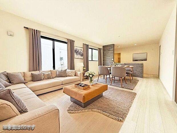 ■心落ち着く場所、ゆったり過ごせるリビング