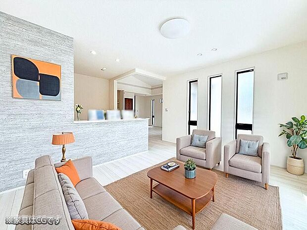 ■心落ち着く場所、ゆったり過ごせるリビング