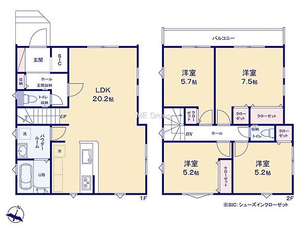 【4LDK】1号棟