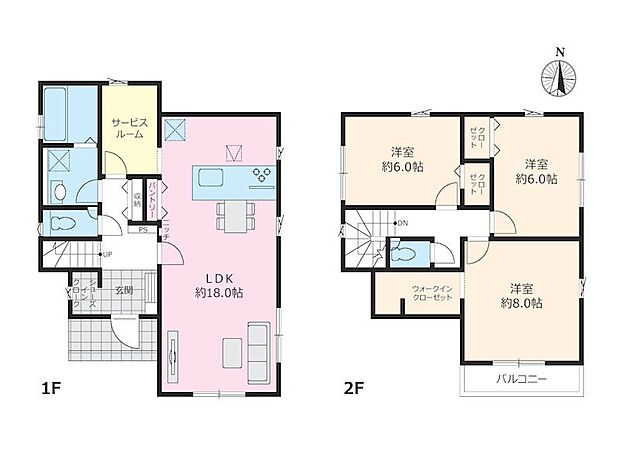 【3LDK+S】2号棟  