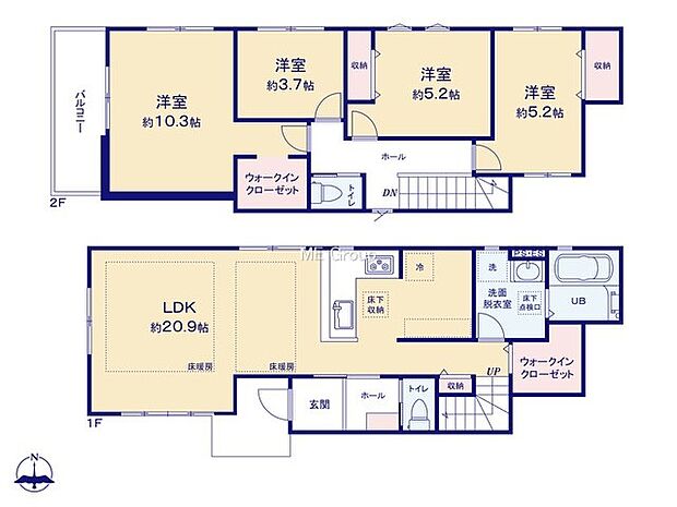 【4LDK】1号棟  