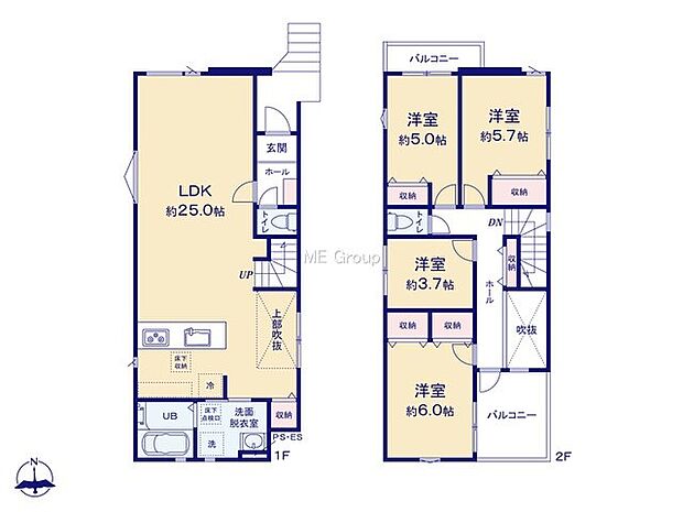 【4LDK】1号棟  
