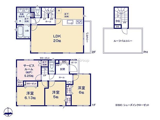 【3LDK+S】3号棟  