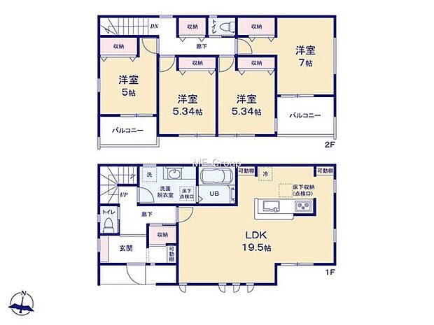 【4LDK】1号棟  
