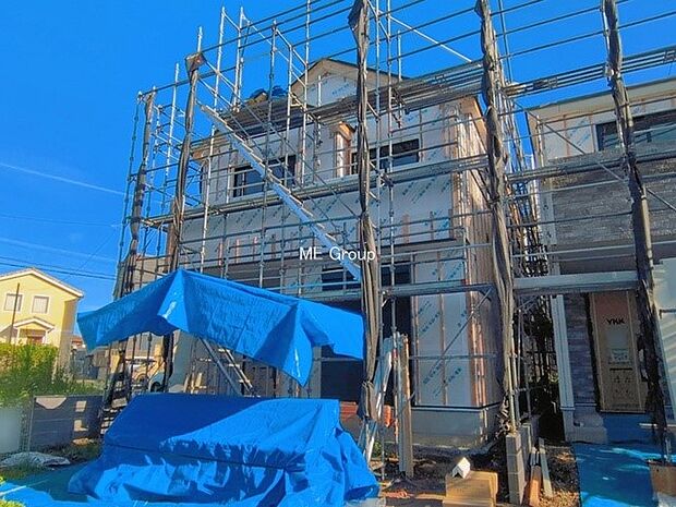 【現地外観写真】D号棟 ■家族みんなが笑顔で過ごせる、安心感のある住まい