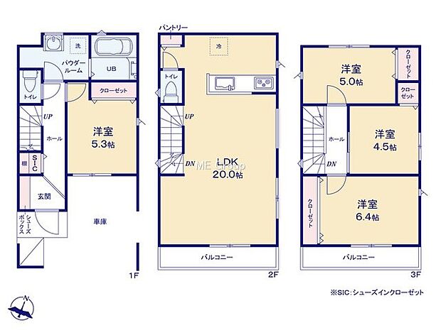 【4LDK】1号棟  