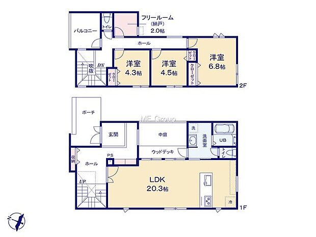 【3LDK】1号棟