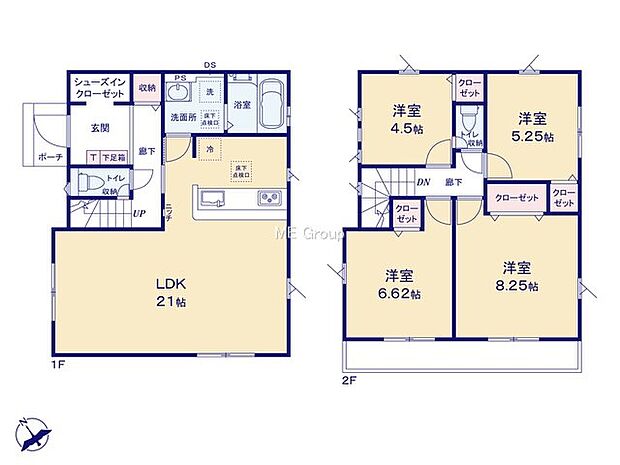 【4LDK】1号棟