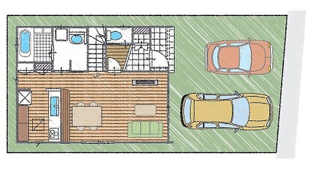 建物プラン例 配置図