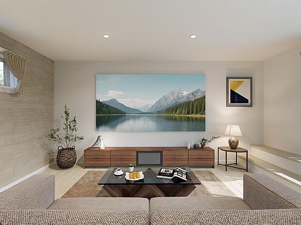 【シアター※完成予想パース（C）】屋上庭園の繋がる「第２のリビング」新しい趣味も広がり、自分らしく、リラックス&リフレッシュできる空間です。