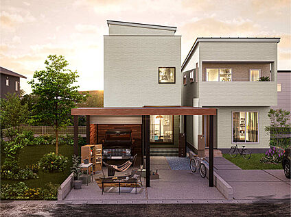 屋上庭園のある家プラン