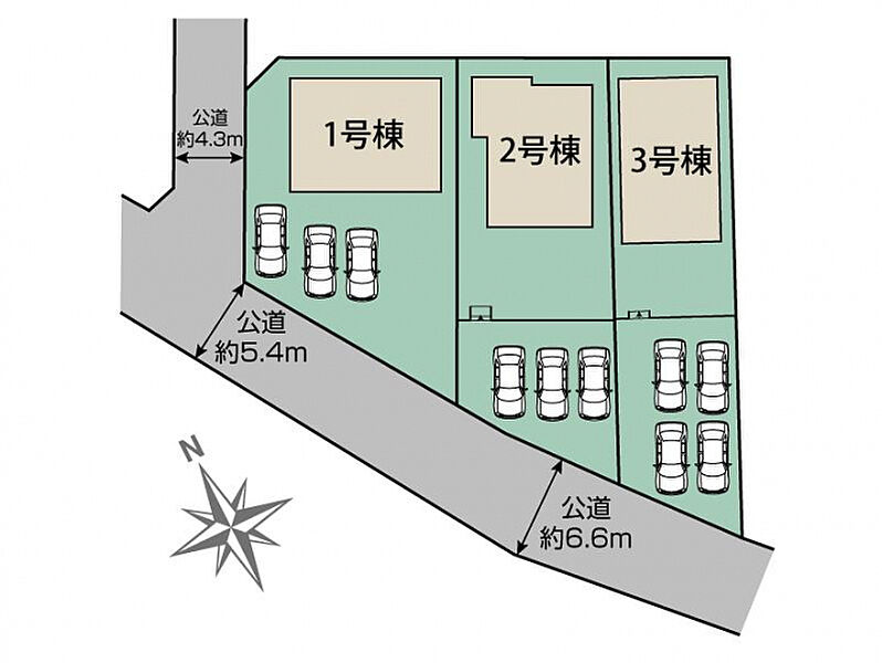 みどり市大間々町大間々3棟 区画図