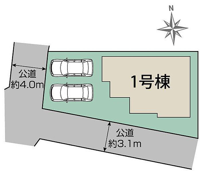 高崎市倉賀野町3期1棟　区画図