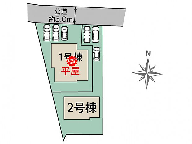 高崎市倉賀野町2棟 区画図
