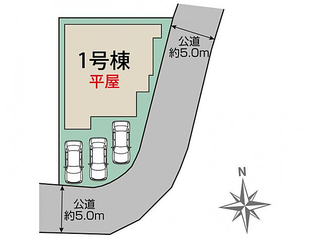 前橋市龍蔵寺町1棟 区画図