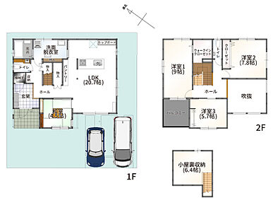 ZEH＋
W断熱
蓄電池7.4kW搭載
全館調湿空調 