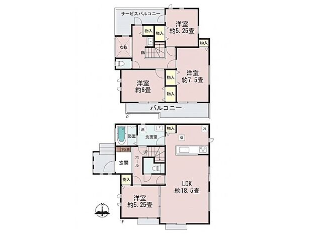 価格8790万円、4LDK、土地面積178.47m2、建物面積110.33m2