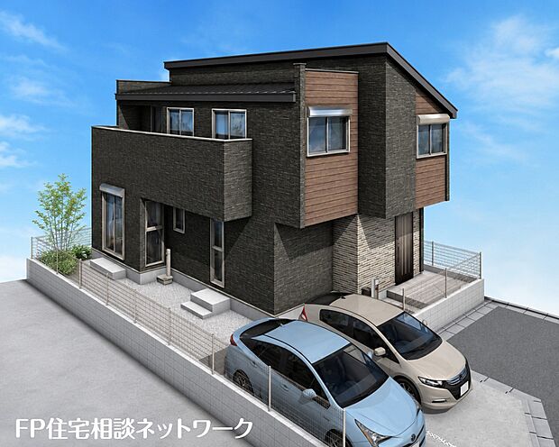【外観】完成予想イメージ:四季を通じて自然と触れ合えるスポットが周辺には盛りだくさん!目の前に広がる開放感とゆとり、暮らしの夢を育む理想の住まいがここにはあります。
