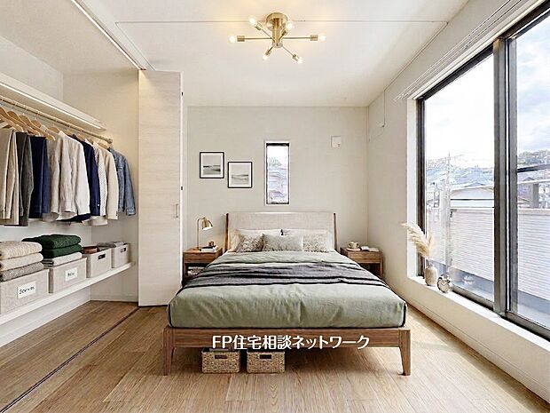 ■寝室■本画像はAIがCGで家具作成しており、実際の現地に家具は設置されておりません。また、販売価格に家具、小物等は含まれておりません。