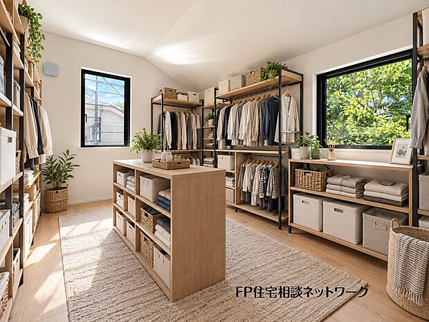 【洋室】本画像の家具、衣類、植栽等はCGの配置イメージです。販売価格にこれらは含まれず、付帯しません。
