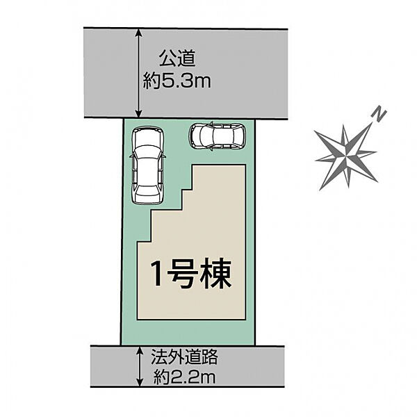 糟屋郡宇美町桜原2丁目1棟　区画図