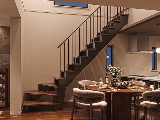 開放感溢れる「吹き抜け」、「リビング階段」。家族の繋がりを感じられる設計です。※画像はイメージです。実際の商品とはデザイン・仕様が一部異なります。