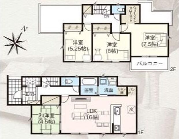 (2号棟)、価格3390万円、4LDK、土地面積201.28m2、建物面積100.19m2