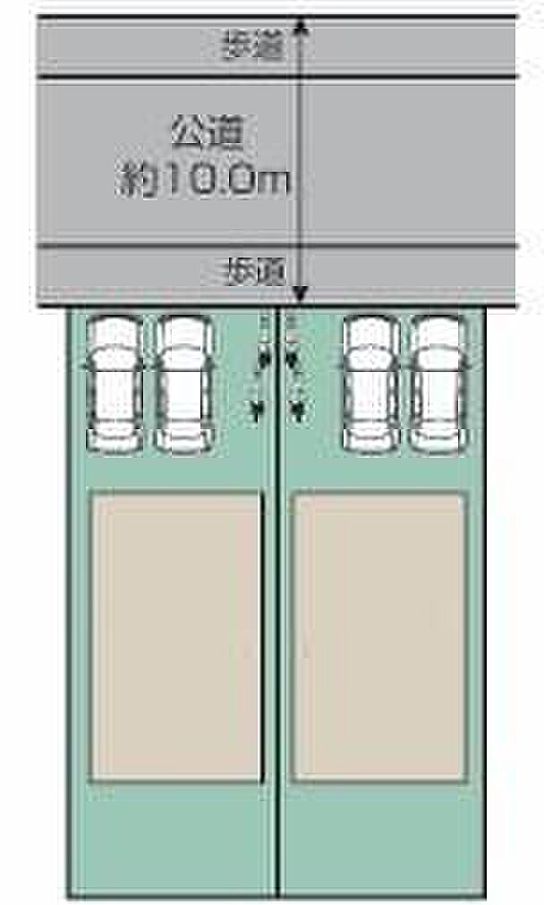 カースペースは2～3台分ご用意しております