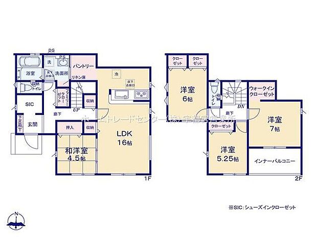(1号棟)、価格3240万円、4LDK、土地面積201.17m2、建物面積114.27m2