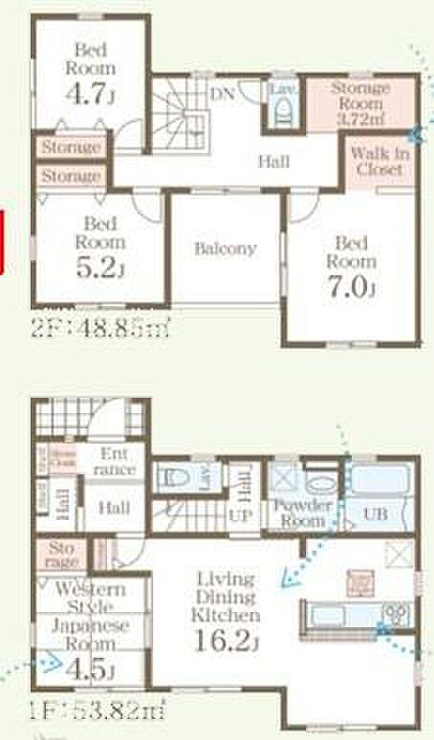 (2号棟)、価格2590万円、4LDK+S、土地面積197.94m2、建物面積102.67m2