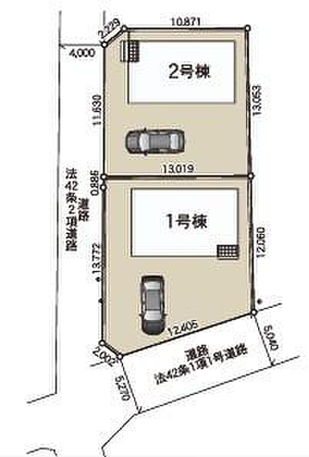 カースペースは2~3台分ご用意しております