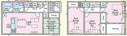 ご家族が集うLDKは広々15帖！
全居室南向きで陽当たり良好♪ 