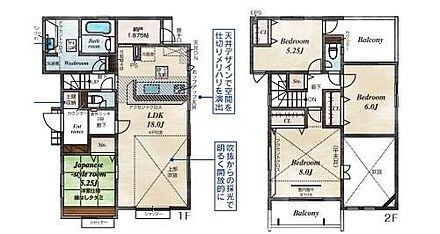 ご家族が集うLDKは広々18帖！
駐車場3台可♪ 