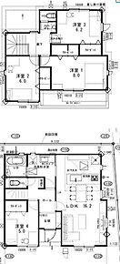 ご家族が集うLDKは広々16.2帖！リビング全体が見渡せる対面キッチン♪ 