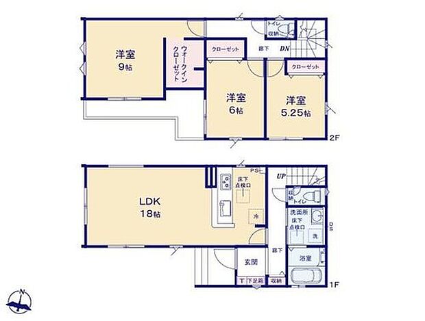 (1号棟)、価格3630万円、3LDK、土地面積99.8m2、建物面積96.88m2