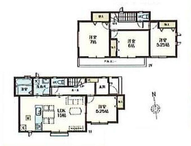 (D号棟)、価格3890万円、4LDK、土地面積110.02m2、建物面積93.66m2