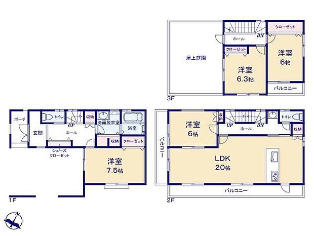 価格3180万円、4LDK、土地面積105.15m2、建物面積146.56m2