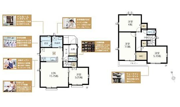 (1号棟)、価格4390万円、4LDK、土地面積96.29m2、建物面積93.98m2