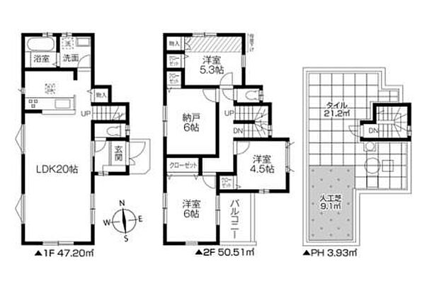 価格3580万円、3LDK+S、土地面積101.33m2、建物面積101.64m2