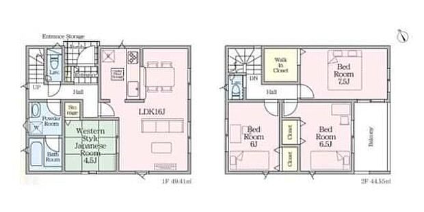 (1号棟)、価格3180万円、4LDK、土地面積141.98m2、建物面積93.96m2 