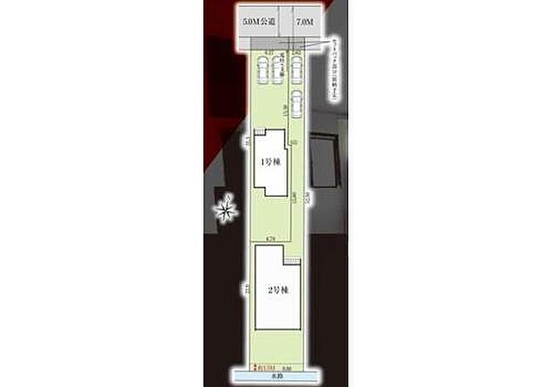 【全体区画図】◆大袋駅まで徒歩10分◆大袋北小学校まで徒歩8分
◆敷地面積61坪以上!カースペース2台
◆買い物施設が徒歩圏内の好立地♪小学校、中学校も近いため通学もしやすい環境です。